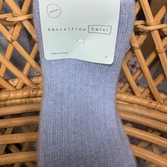 Athleisure Cashmere Crew Free people Hansel from Basel cashmere blend knee high socks one size blue